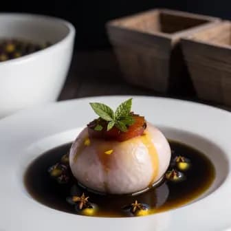 Title image for Chicken and Star Anise Poached Quince