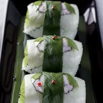 Title image for Pork and Shiso Leaf Sushi Rolls
