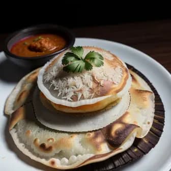 Title image for Vegetable Appam with Coconut Sambal
