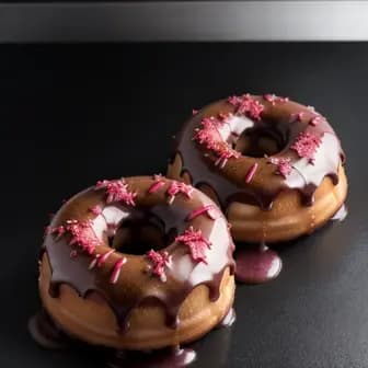 Title image for Chicken and Hibiscus Glazed Donuts