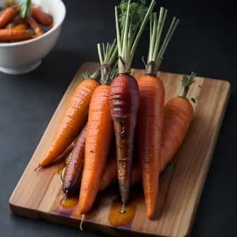 Title image for Chicken and Tamarind-Glazed Carrots