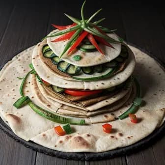 Title image for Vegetable Thepla with Pickle