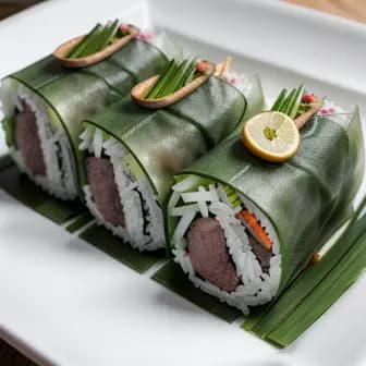 Title image for Beef and Lemongrass Summer Rolls